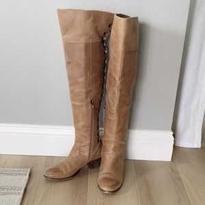 Joyfolie Cailyn Lace up Boots in Sable, Size 8.5